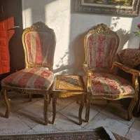 مبل استیل فرهی ۷ گل  ۹ نفره  با ناهار خوری ۸ نفره