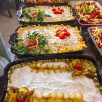 کشک بادمجان و سالاد الویه خانگی مامان پز