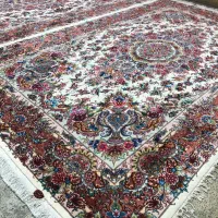 جفت۶مترنقشه خطیبی(گلدانی)کف حاشیه ،ترنج ابریشم۴۰رج