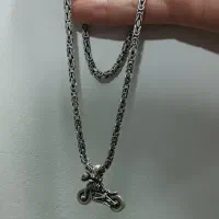 زنجیر نقره تایلندی بین نظیربا پلاک کمیاب