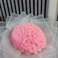 دسته گل رز  و پول آرایی ، باکس پول تحویل حضوری
