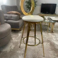 صندلی اپن و کانتر استیل طلایی