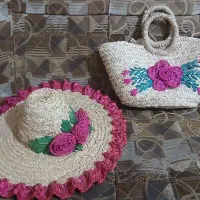 کیف و کلاه حصیری دست باف