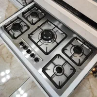 اجاق‌گاز صفحه ای استیل و شیشه