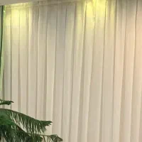 پرده حریر دوخته‌شده آماده نصب
