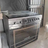 اجاق گاز فر دار تمام استیل