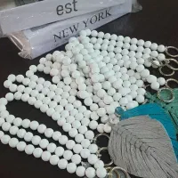 تسبیح دکوراتیو با برگ  دست ساز