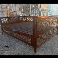 شاه نشین تخت مدرن طرح چوب فلزی و رگال