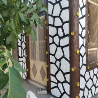 نماطرح سنگ وچوب کباب پز پلاستر ساده