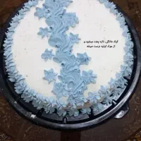 کیک خامه ای، خوشمزه، تازه پخت
