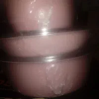 سرویس سه تیکه قابلمه ماهیتابه چدن گرانیت صورتی اک