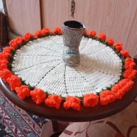 رومیزی قلاب بافی دوحالته