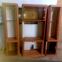 بوفه‌سه‌تکه‌روکش‌چوب