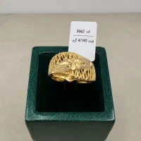 انگشتر طلا طرح برگ 4.140 گرم اجرت و سود فقط 3٪