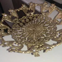 میوه خوری برنجی وسط کریستال