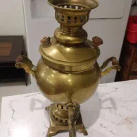 سماور برنجی ذغال سوز