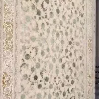 فرش لیلی کرم سبز زیبا