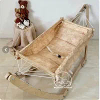 گهواره چوبی نوزاد(۱۶ طنابه) ننو