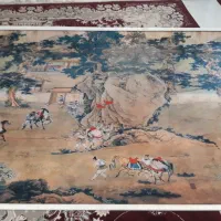 پرده شید رولی با طرح منظره