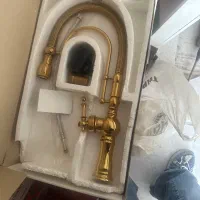 شیر ظرفشویی فنری طلایی