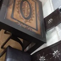 میز ناهار خوری ۴نفره و میز تلویزیون