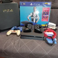 ps4 slim 1tra کپی خور دو دسته اصلی