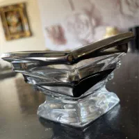 قندان کریستان ابکاری سیلور نقره ای