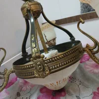 لوستر برنجی سایز بزرگ کاملا سالم