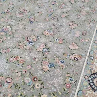 فرش بهارتک۱۲متری طوسی۱۲۰۰تراکم ۳۶۰۰