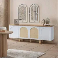 ست آینه کنسول حصیری 03
