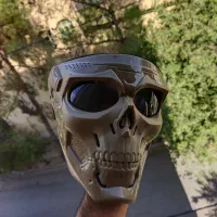 ماسک نقابی موتور لنز دودی
