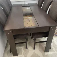 میز غذا خوری ۶ نفره بدون استفاده