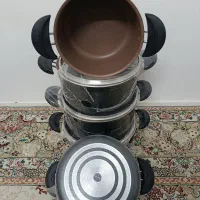 ست قابلمه ۵ تکه تفلون گرانیت جلا مبین