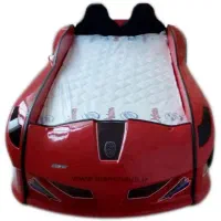 تخت ماشینی بوگاتی برند آرا چوب به همراه خوشخواب