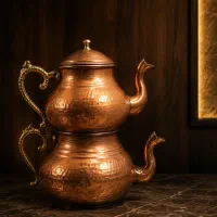 کتری و قوری رو گازی مسی