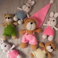 عروسک بافتنی حیوانات