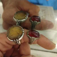 انگشتر نقره باهم دوتاش
