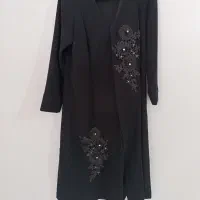 مانتو مجلسی کرپ باربی کاردست سایز۴۲