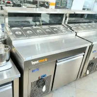 یخچال فریزر تاپینگ میز کاری زیر گریل KMC پیرونیک