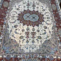 فرش حاشیه مسی کتیبه ای جفت ۶ دستی