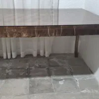 میز ناهارخوری شش نفره بدون صندلی نـو با شیشه محکم