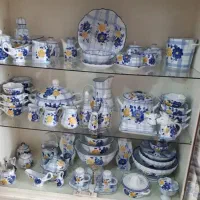 گل سرخی وآبی