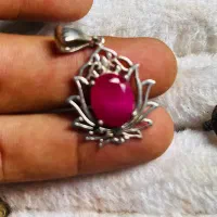 پلاک گردنی یاقوت زنانه