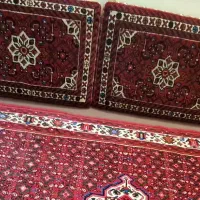 یک جفت پشتی دستبافت ازندریان در حد نو