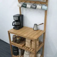 میز کافی بار چوب طبیعی