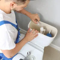 تعویض وتعمیر قطعات سیفون توالت فرنگی و فلاش تانک