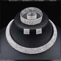سرویس کامل طوق با ۱۲ % تخفیف جواهری(با جعبه جواهر)