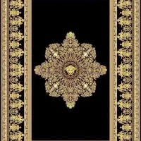 قالی ۱شانه ۹۲۵۲۴ متری برجسته طلاکوب