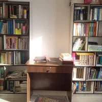 کتابخانه مدل زنبوری ام دی اف