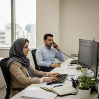 استخدام خانم اداری با روحیه کاری بالا